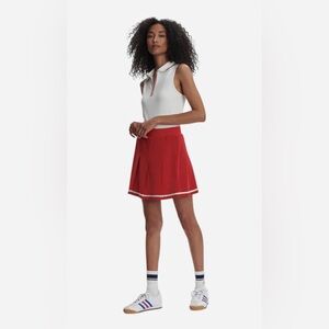 Varley Cora Pleated Performance Skort Pink Contrast Trim Size S